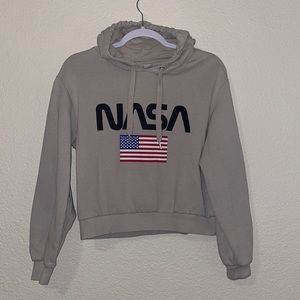 Cropped NASA hoodie
